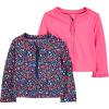 Navy Floral and Pink