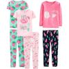 Green Strawberries/Pink Flamingo/Rose Llama Print/Navy