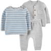 imageSimple Joys by Carters unisexbaby 3piece Sweater SetLight Grey Heather