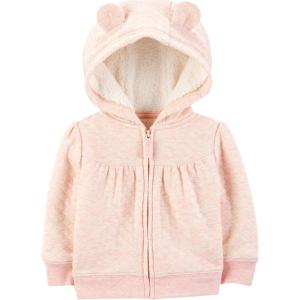 imageSimple Joys by Carters Baby Hooded Sweater Jacket with Sherpa LiningPink