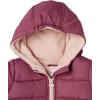 imageSimple Joys by Carters babygirls Waterresistant Snowsuit Set  Hooded Winter JacketMaroon  Pink Floral