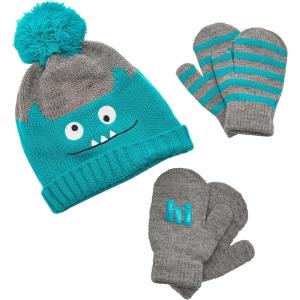imageSimple Joys by Carters Baby Hat and Mitten SetMonsterStripe