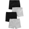imageSimple Joys by Carters Girls 4Pack Tumbling ShortsGreyBlack