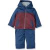 imageSimple Joys by Carters babyboys 2piece Snowsuit Set Winter Jacket and Skibib PantsNavy Burgundy