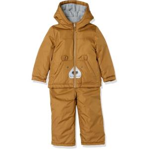 imageSimple Joys by Carters babyboys 2piece Snowsuit Set Winter Jacket and Skibib PantsLight Brown Bear