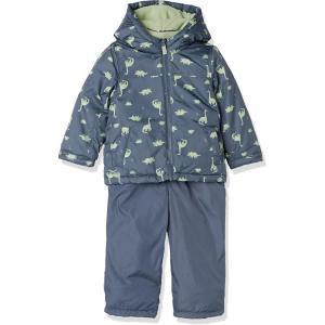 imageSimple Joys by Carters babyboys 2piece Snowsuit Set Winter Jacket and Skibib PantsSlate Grey Dinosaur