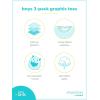 imageSimple Joys by Carters Baby Boys 3Pack ShortSleeve Tee ShirtsBlue StripeGrey DinosaurNavy Text Print