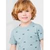 imageSimple Joys by Carters Baby Boys 3Pack ShortSleeve Tee ShirtsDusty BlueGold StripeTapestry Blue Stripe