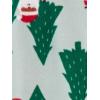 imageSimple Joys by Carters Kids Holiday Loosefit Flame Resistant Fleece Footed PajamasLight Grey SnowflakeMint Green Christmas Print