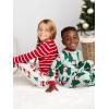 imageSimple Joys by Carters Kids Holiday Loosefit Flame Resistant Fleece Footed PajamasLight Grey SnowflakeMint Green Christmas Print