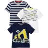Grey Stripe/Navy/White Dinosaur