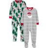 Light Grey Snowflake/Mint Green Christmas Print