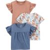 Brown Dots/Denim/White Floral