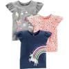 Grey Rainbow/Light Orange Mixed Print/Navy Unicorn
