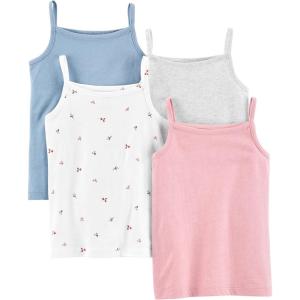 imageSimple Joys by Carters Girls and Toddlers Tank Tops Pack of 4PinkBlue Heather