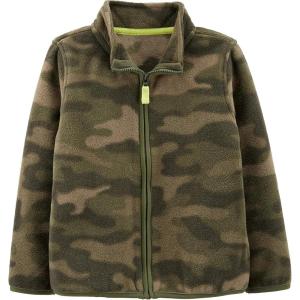 imageSimple Joys by Carters Unisex Toddlers FullZip Fleece JacketDark Green Camo
