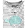 imageSimple Joys by Carters Baby Neutral 2Pack Cotton Footed Sleep and PlayGrey TurtleWhite Llama