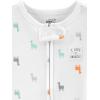imageSimple Joys by Carters Baby Neutral 2Pack Cotton Footed Sleep and PlayGrey TurtleWhite Llama