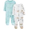 Aqua Blue Forest Animals/White Bear