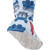 imageSimple Joys by Carters Toddlers and Baby Boys SnugFit Footed Cotton Pajamas Pack of 3Blue FiretruckGrey StripeWhite Dinosaur