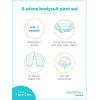 imageSimple Joys by Carters babygirls 6piece Bodysuits Short and Long Sleeve and Pants SetMulticolorDotsFloralHeartsTurtle