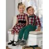 imageSimple Joys by Carters Toddlers and Baby Boys 4Piece Special Occasion Bowtie and Suspender Pants SetOlive HeatherRed Tartan Plaid