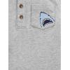 imageSimple Joys by Carters babyboys 3piece Playwear SetBlue ChompGrey SharkStripe