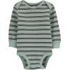 imageSimple Joys by Carters Baby 4Pack LongSleeve Thermal BodysuitBlackGreen StripeNavyRust