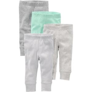 imageSimple Joys by Carters Unisex Babies Fleece Pants Pack of 4GreyLight GreyMint GreenStripe