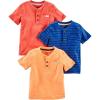 imageSimple Joys by Carters Baby Boys 3Pack ShortSleeve Tee Shirts OrangeBlueRed 12 Months