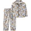 imageSimple Joys by Carters Toddlers and Baby Boys 2Piece Coat Style Pajama SetGrey Moose