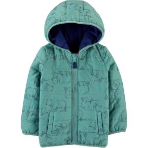 imageSimple Joys by Carters Baby Boys Puffer JacketGreen Bear