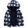 imageSimple Joys by Carters Baby Boys Hooded Sherpa JacketNavyIvory