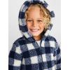 imageSimple Joys by Carters Baby Boys Hooded Sherpa JacketNavyIvory