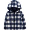 imageSimple Joys by Carters Baby Boys Hooded Sherpa JacketNavyIvory