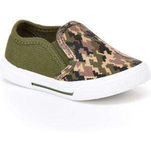 imageSimple Joys by Carters Unisex Kids and Toddlers Casual Slipon Canvas ShoeGreen Camo
