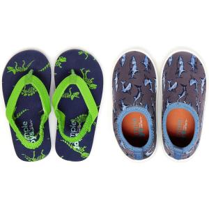 imageSimple Joys by Carters boys Archer Kaia Aqua Set SandalGreyNavy