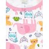 imageSimple Joys by Carters Babies Toddlers and Girls 6Piece SnugFit Cotton Pajama Set Pack of 3Blue BunnyPink DotsWhite Forest Animals