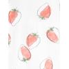 imageSimple Joys by Carters Babies Toddlers and Girls 6Piece SnugFit Cotton Pajama Set Pack of 3Grey FloralPink StripeWhite Strawberry
