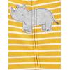 imageSimple Joys by Carters Baby Boys 2Way Zip Thermal Footed Sleep and Play Pack of 2Grey CowYellow Hippo