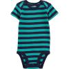 imageSimple Joys by Carters Baby Boys 6Pack ShortSleeve BodysuitGreyNavyWhiteMulti Stripe