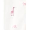 imageSimple Joys by Carters Baby Girls Cotton Footed Sleep and Play Pack of 2Pink Giraffe