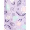 imageSimple Joys by Carters Baby Girls Cotton and Fleece Footed Sleep and Play Pack of 2Grey HeartsLavender Floral