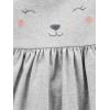 imageSimple Joys by Carters Girls ShortSleeve and Sleeveless Dress Sets Pack of 2Grey Bear PrintPink Elephants