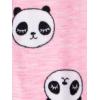 imageSimple Joys by Carters girls LooseFit Flame Resistant Fleece Footed PajamasBlack FloralPink PandaWhite Hearts