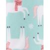 imageSimple Joys by Carters girls LooseFit Flame Resistant Fleece Footed PajamasBuffalo CheckPenguinUnicorn
