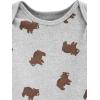 imageSimple Joys by Carters unisexbaby 3pack Neutral Cotton Sleeper GownBearDinosaurStripe