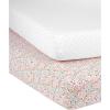 imageSimple Joys by Carters Baby 2Pack Cotton Crib SheetsFloralDots