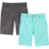 imageSimple Joys by Carters Boys Flat Front Shorts Pack of 2GreyMint Green Kid