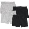 imageSimple Joys by Carters Girls 4Pack Tumbling ShortsGreyBlack